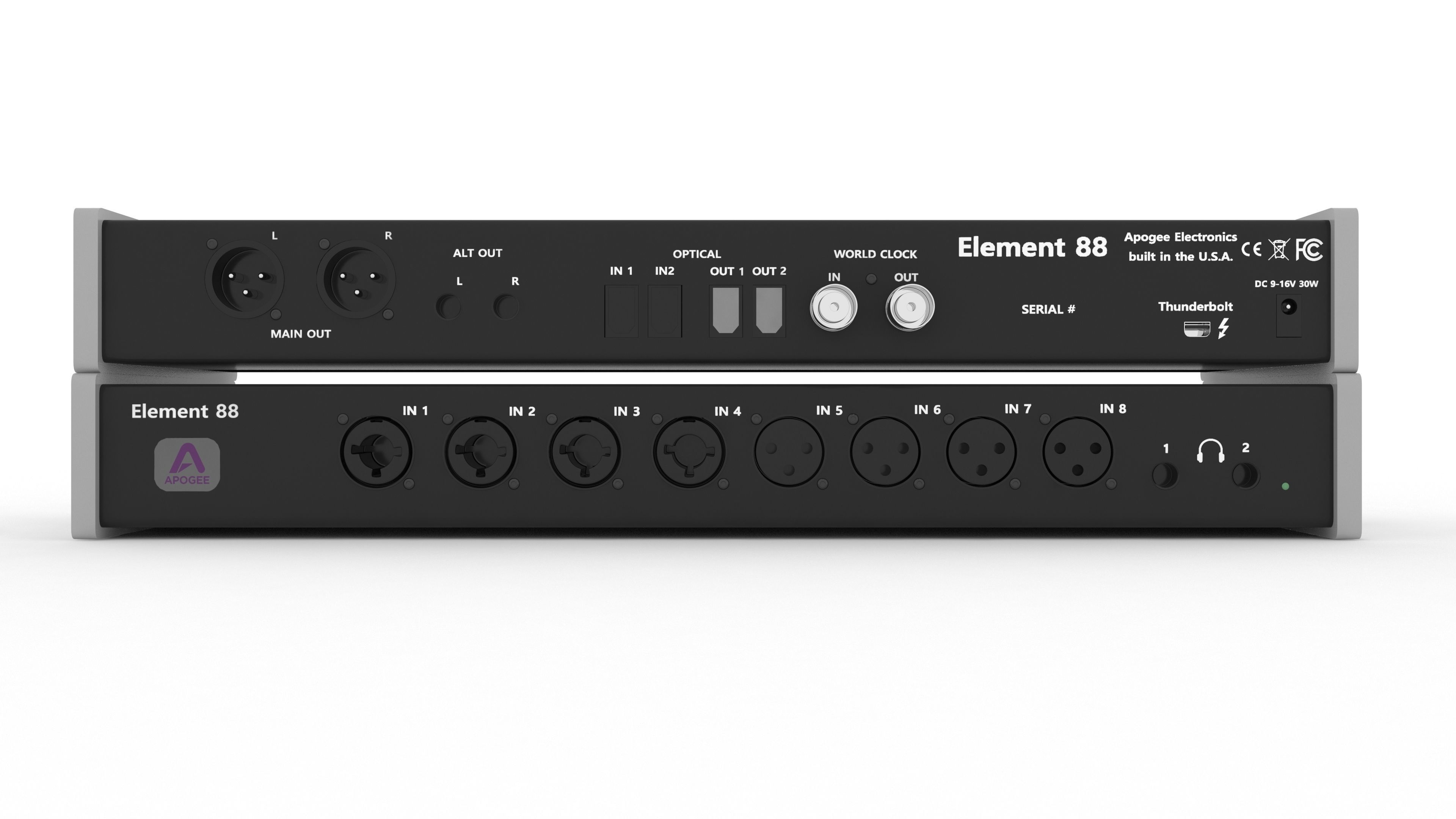 Apogee Element 88 Thunderbolt Audio Interface 3D model_4