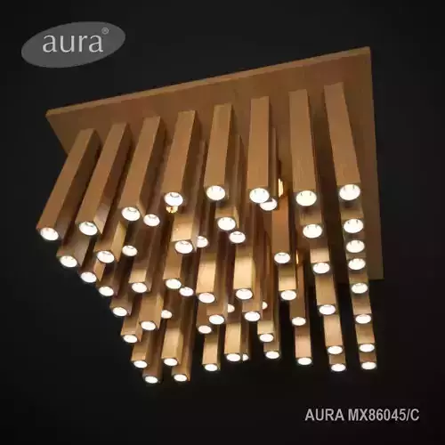 Chandelier Ceiling Aura of wood 3D model