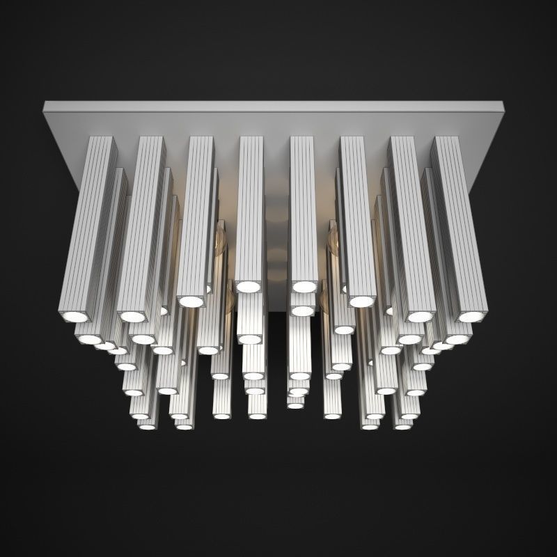 Chandelier Ceiling Aura of wood 3D model_3