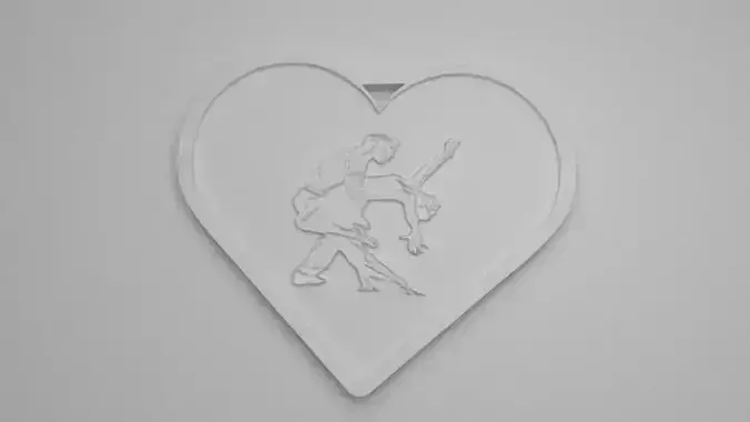 Valentines Day KeyChain 3D print model