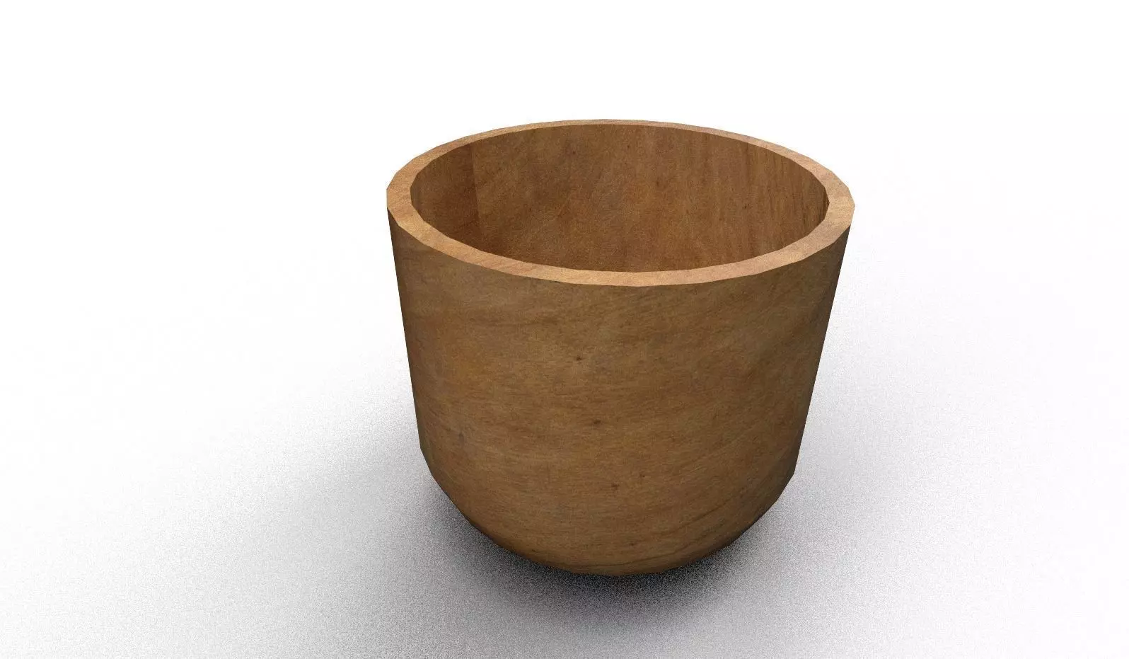 INTERIOR MODERN  WOOD BUCKET Low-poly 3D model_0