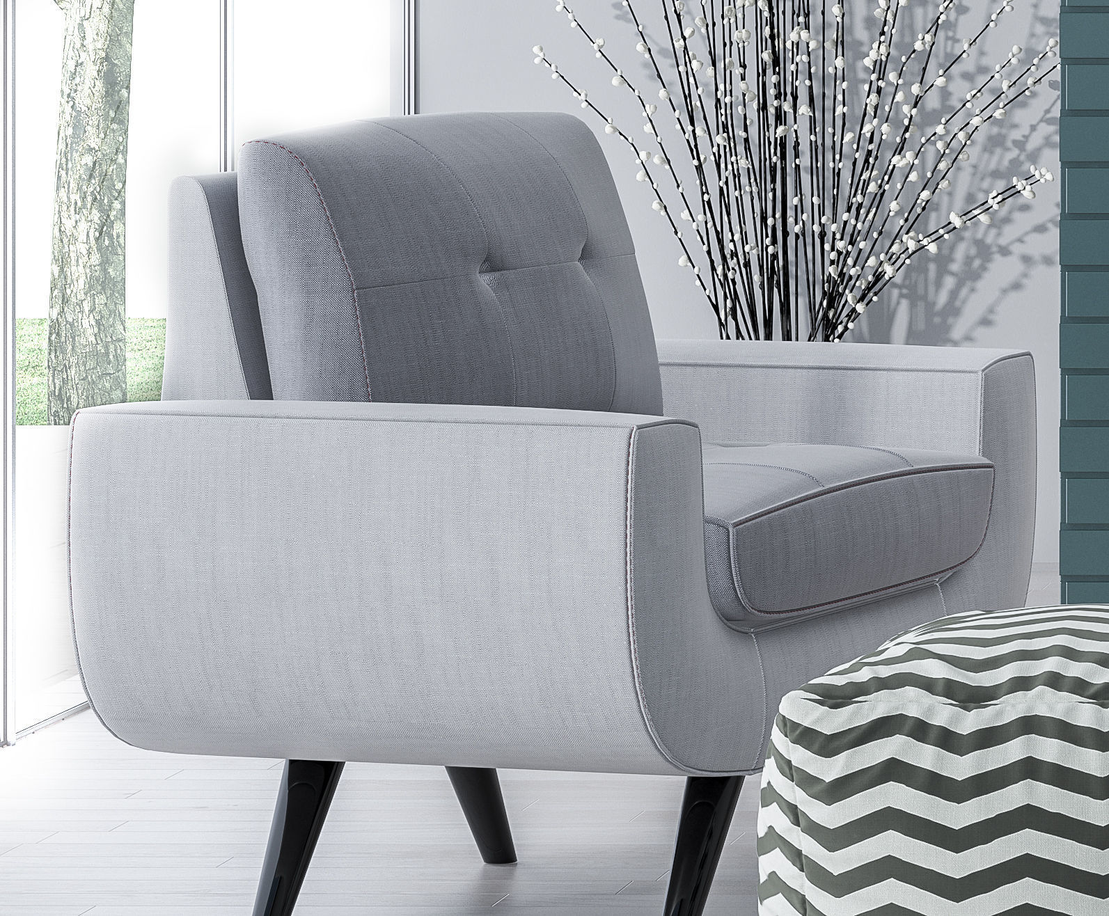 MODERN ARMCHAIR 3D model_1