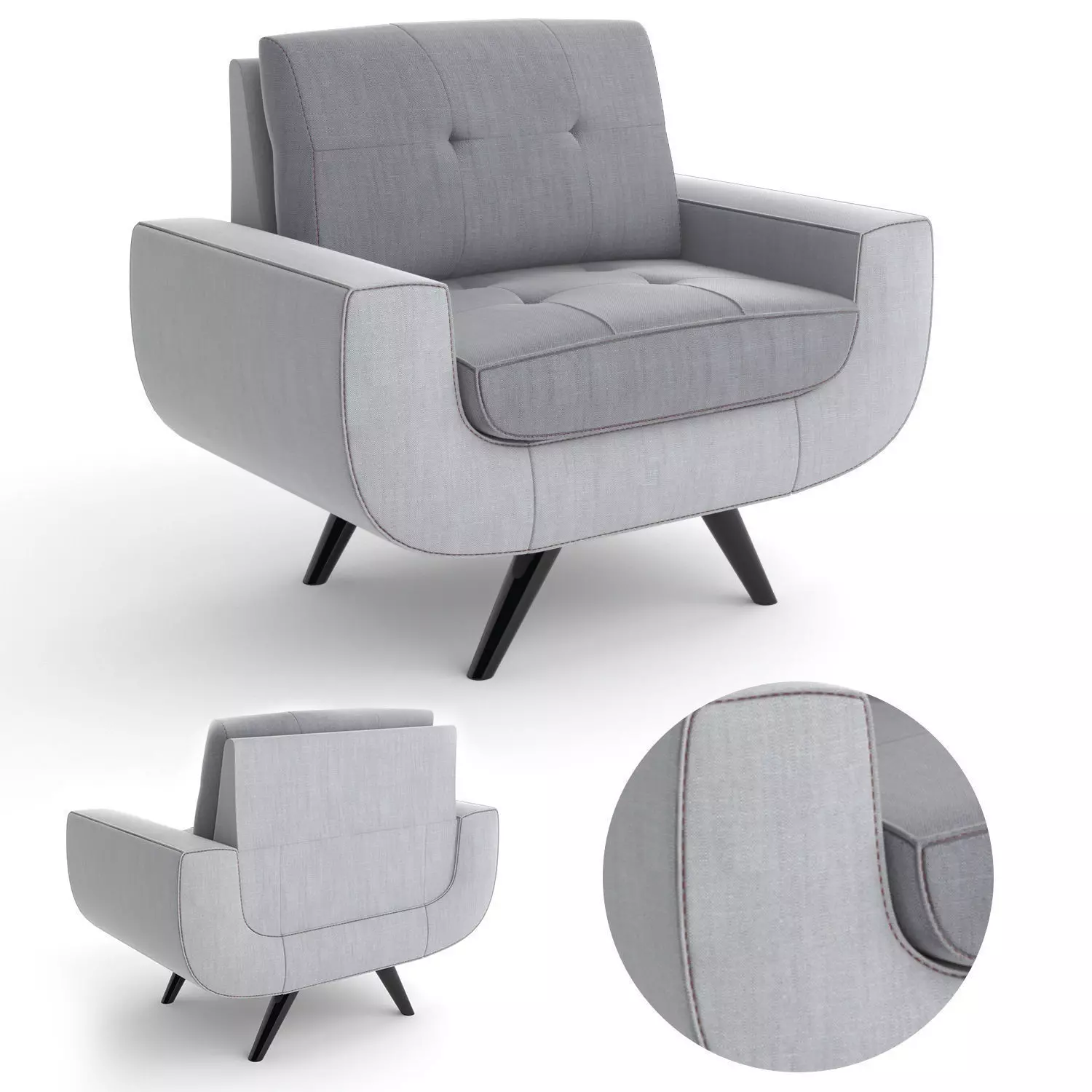 MODERN ARMCHAIR 3D model_0