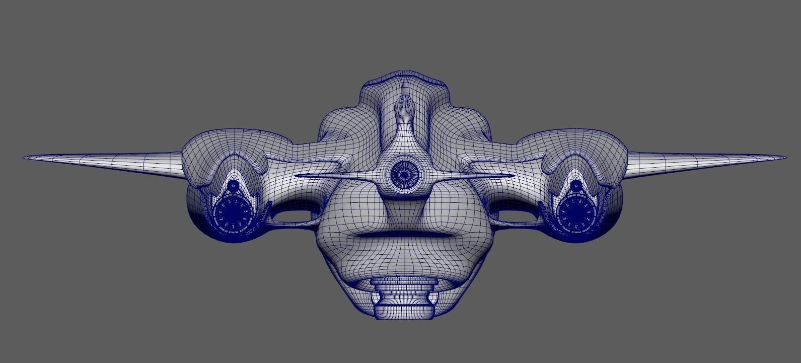 Old Working Spaceship 3D model_6