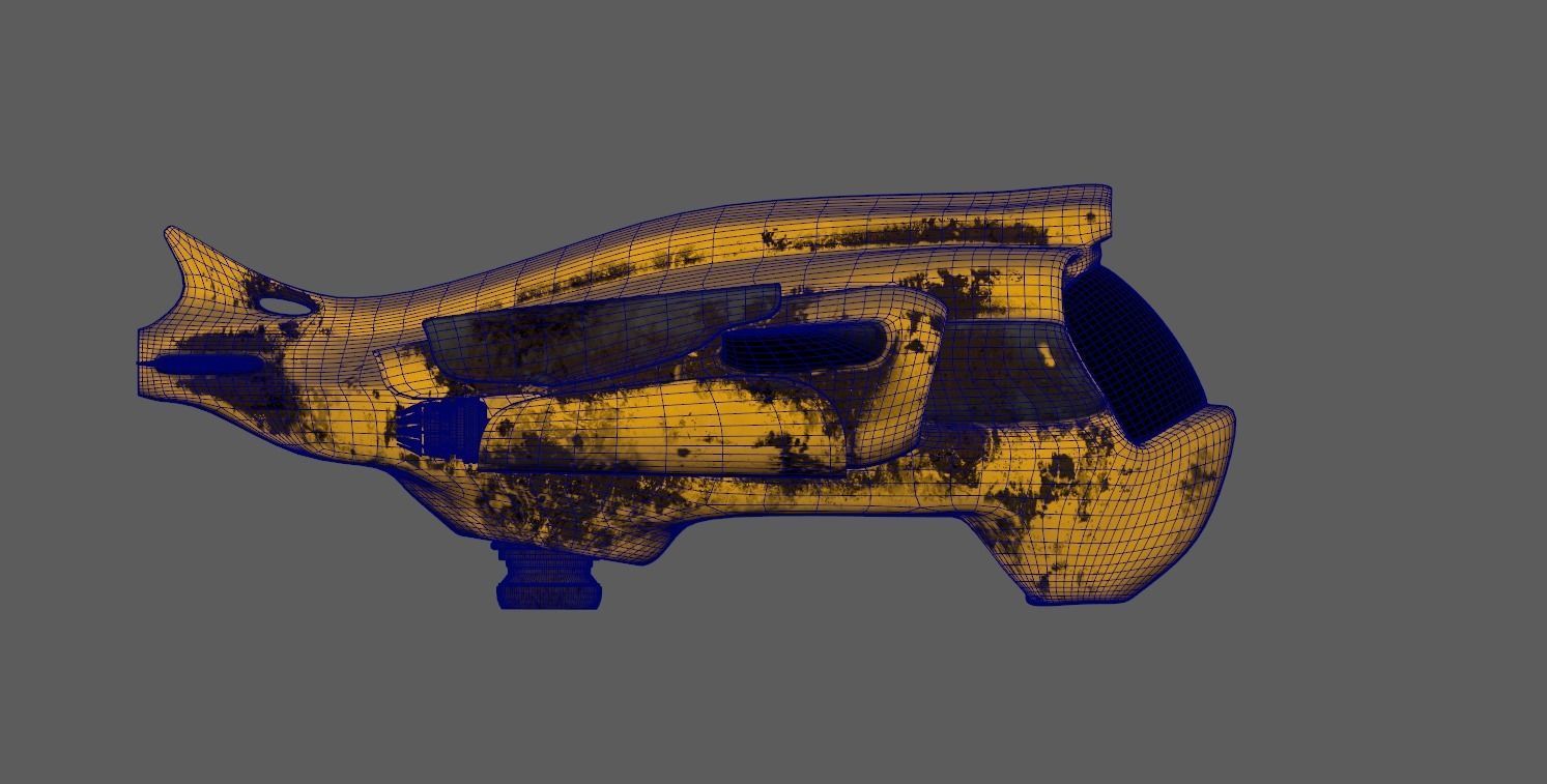 Old Working Spaceship 3D model_8