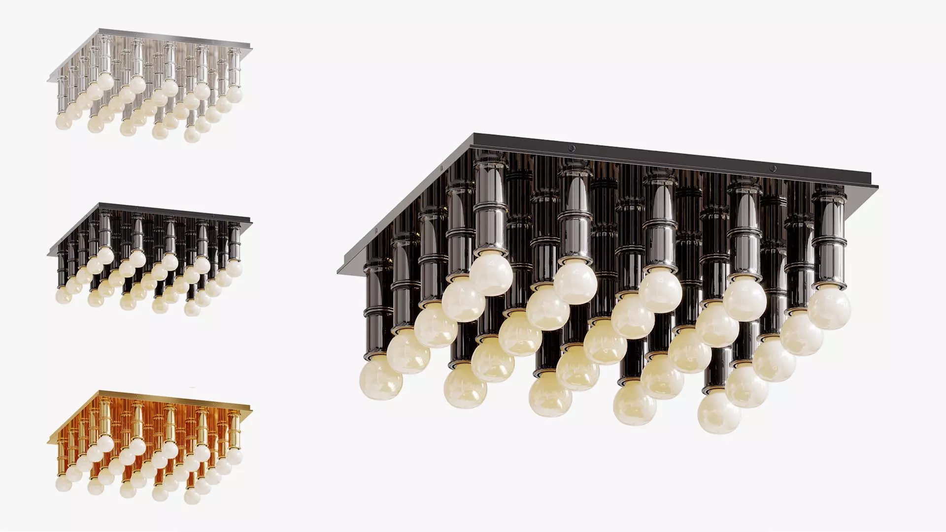 Meurice ceiling light designed by jonathan adler 3D model