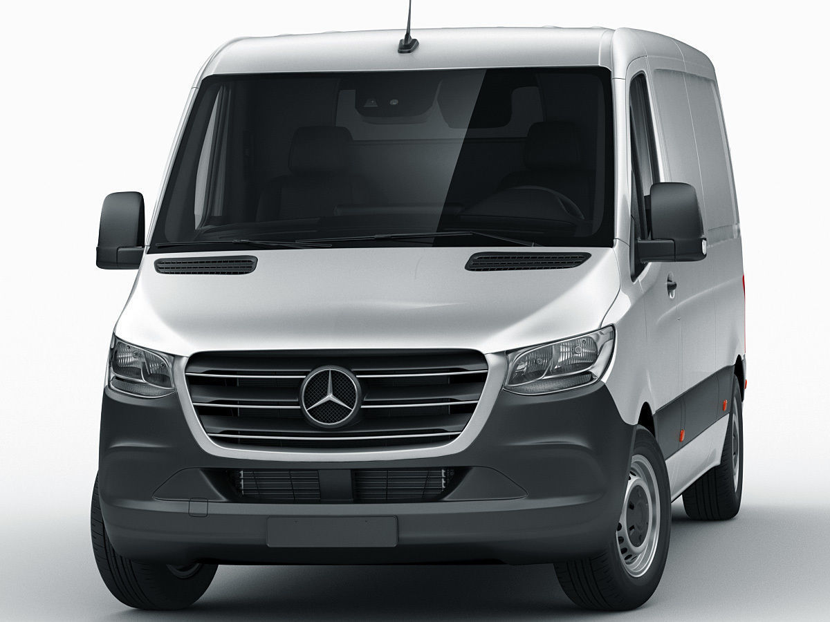 Mercedes Sprinter 2018 standard roof 3D model_14