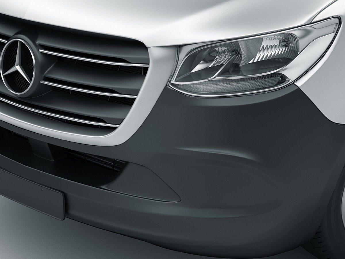 Mercedes Sprinter 2018 standard roof 3D model_7