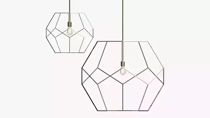 MARA NICKEL PENDANT 3D model