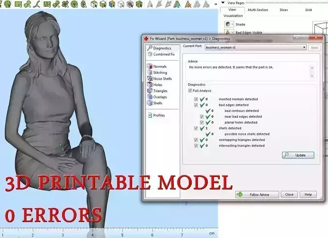 Business Woman Sitting