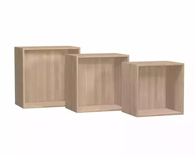 Wall Shelf set of 3 -cubes