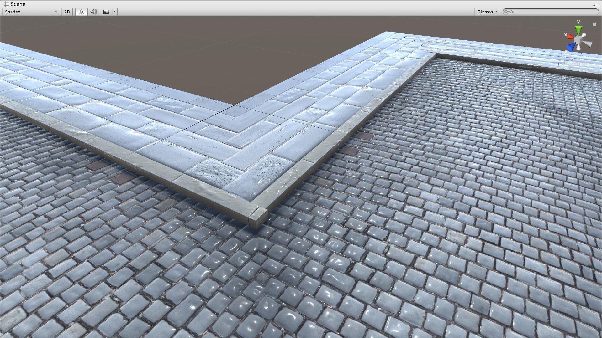 Modular Street Tile Pack Low-poly 3D model_3