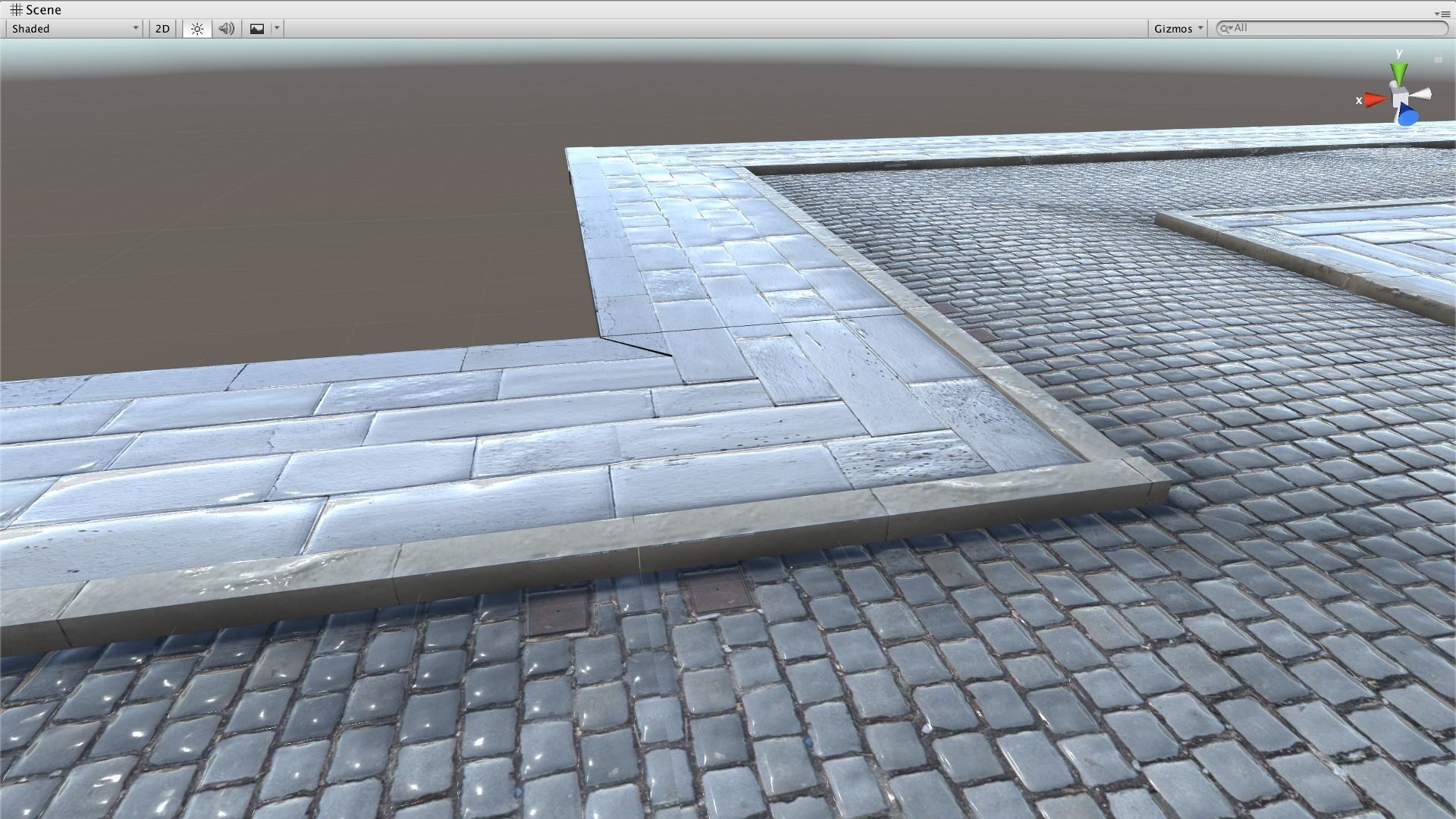 Modular Street Tile Pack Low-poly 3D model_1