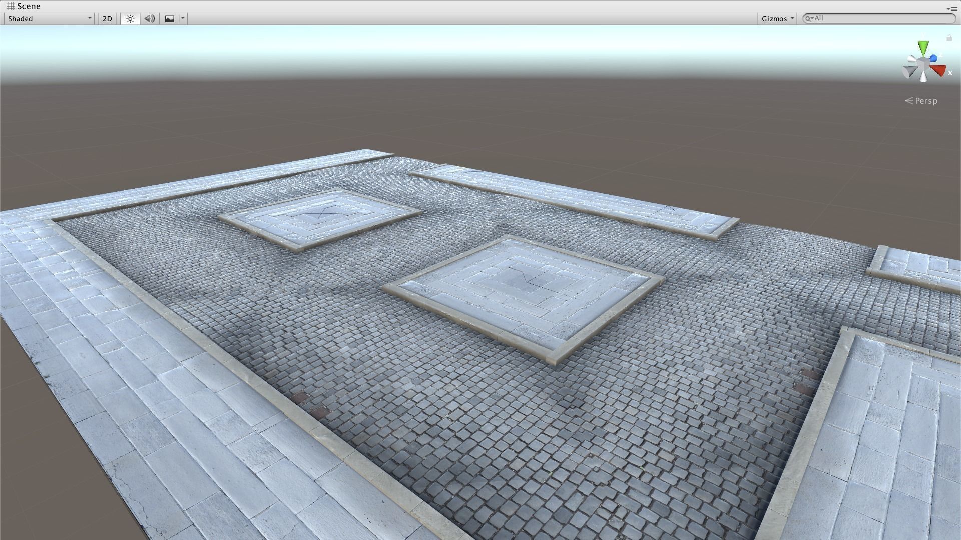 Modular Street Tile Pack Low-poly 3D model_4