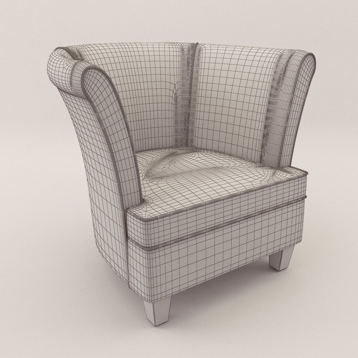 Armchair - New design 3D model_3