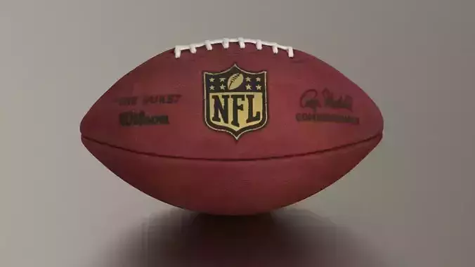 Official American NFL Football 3D model