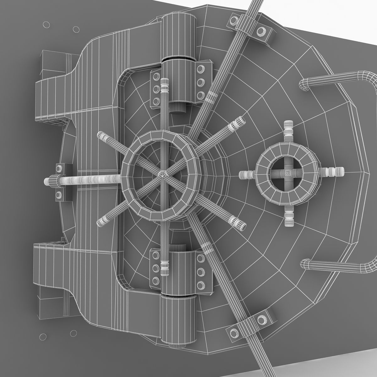 Vault bank 3D model_7