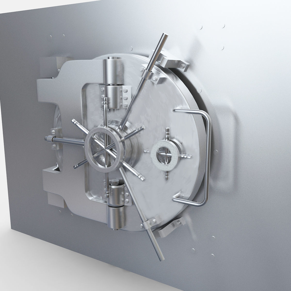 Vault bank 3D model_4