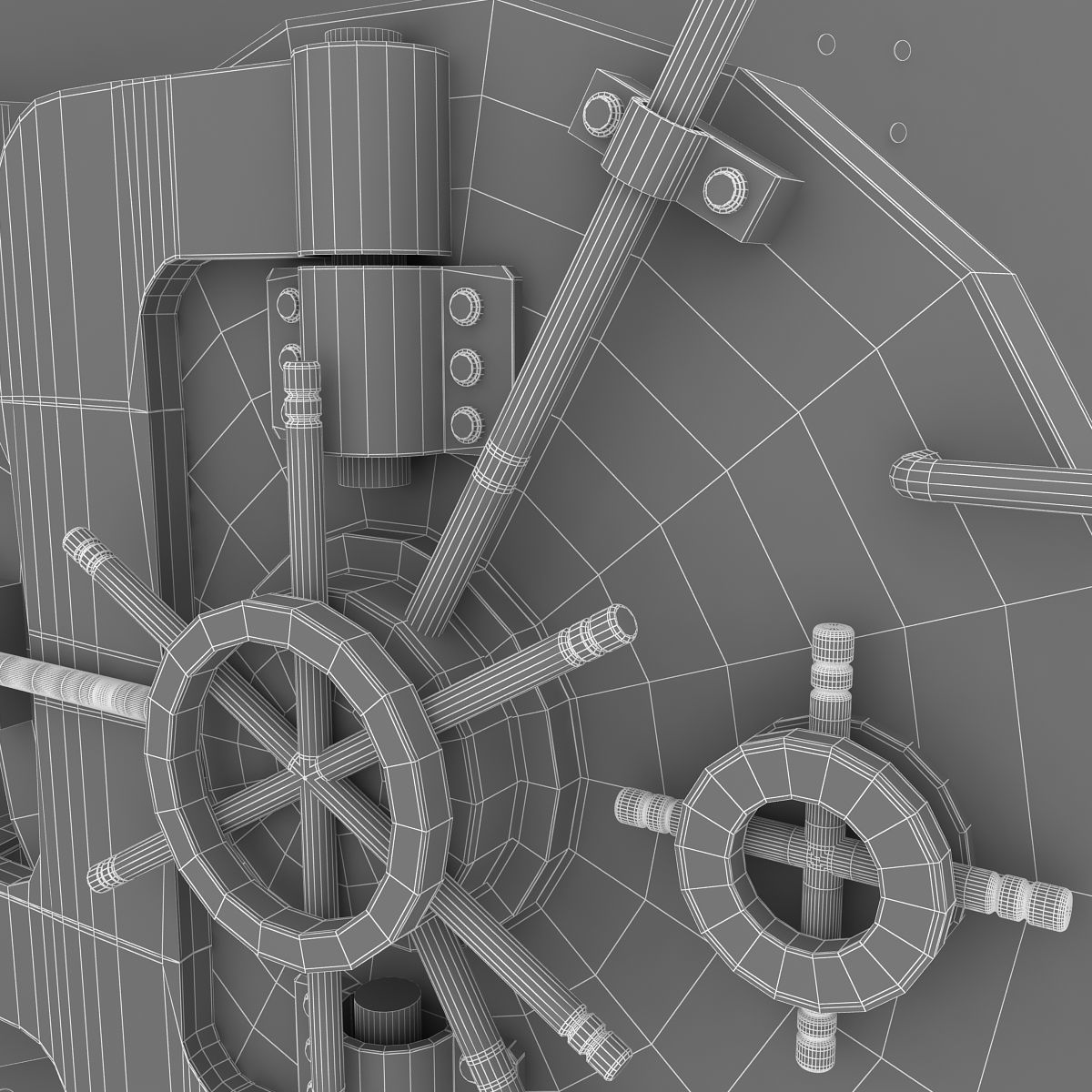 Vault bank 3D model_11