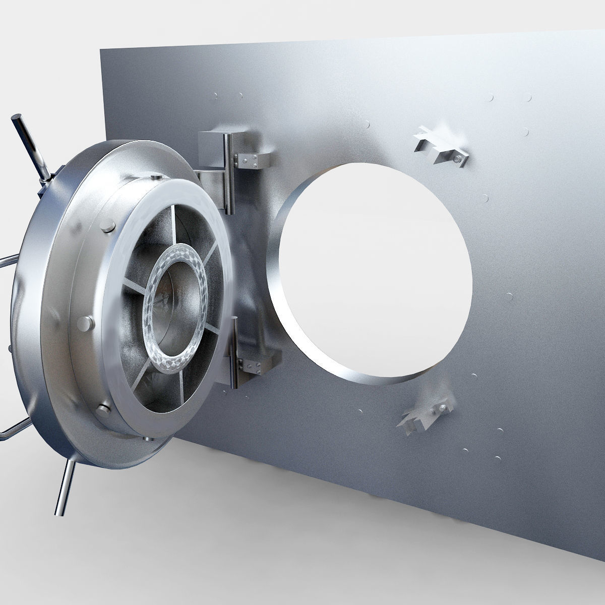 Vault bank 3D model_3