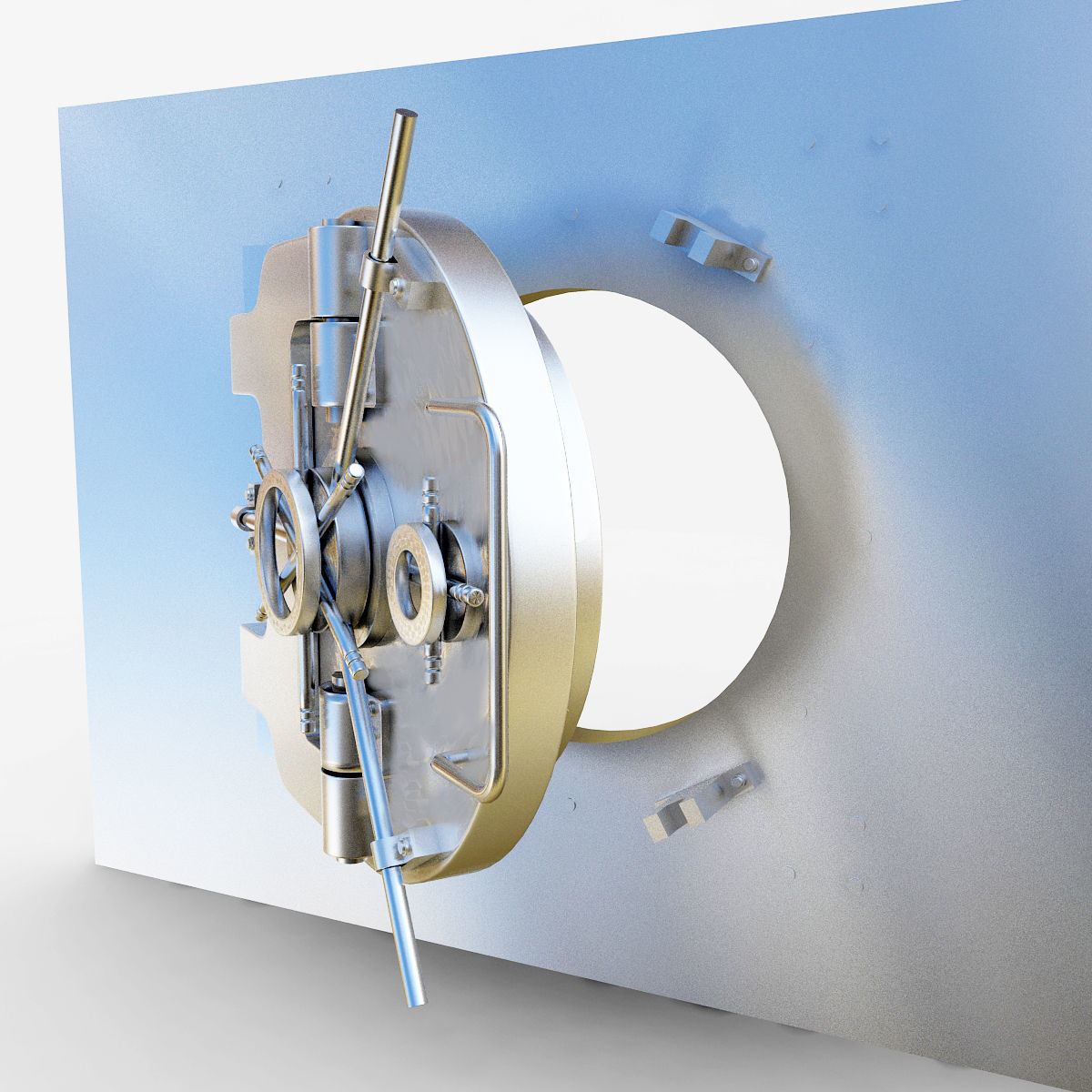 Vault bank 3D model_1