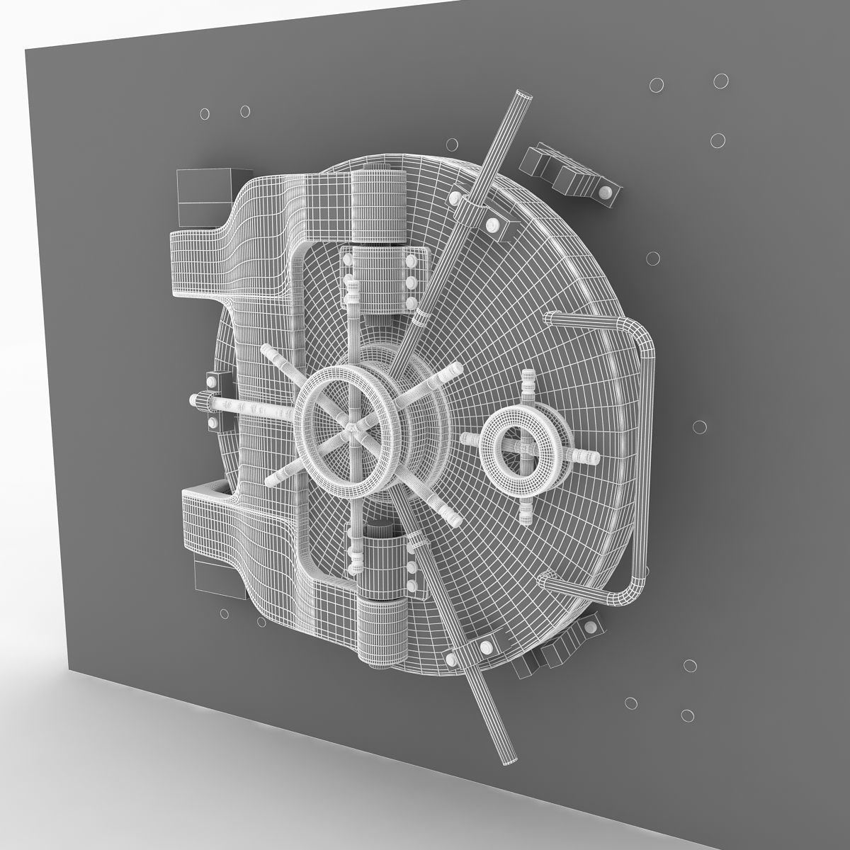 Vault bank 3D model_12