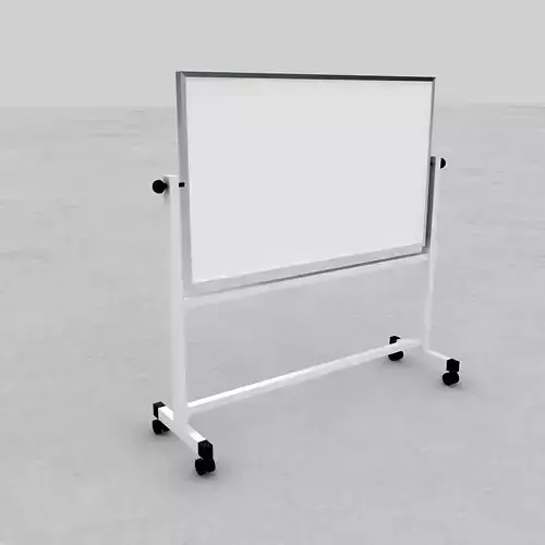 Whiteboard with stand 3D model
