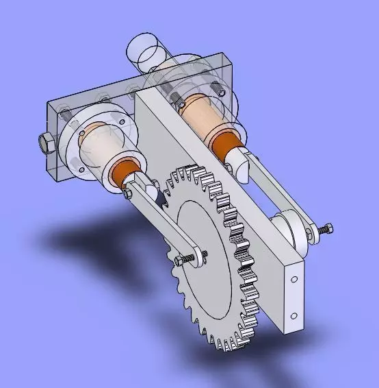 Stirling engine 2 Free 3D model