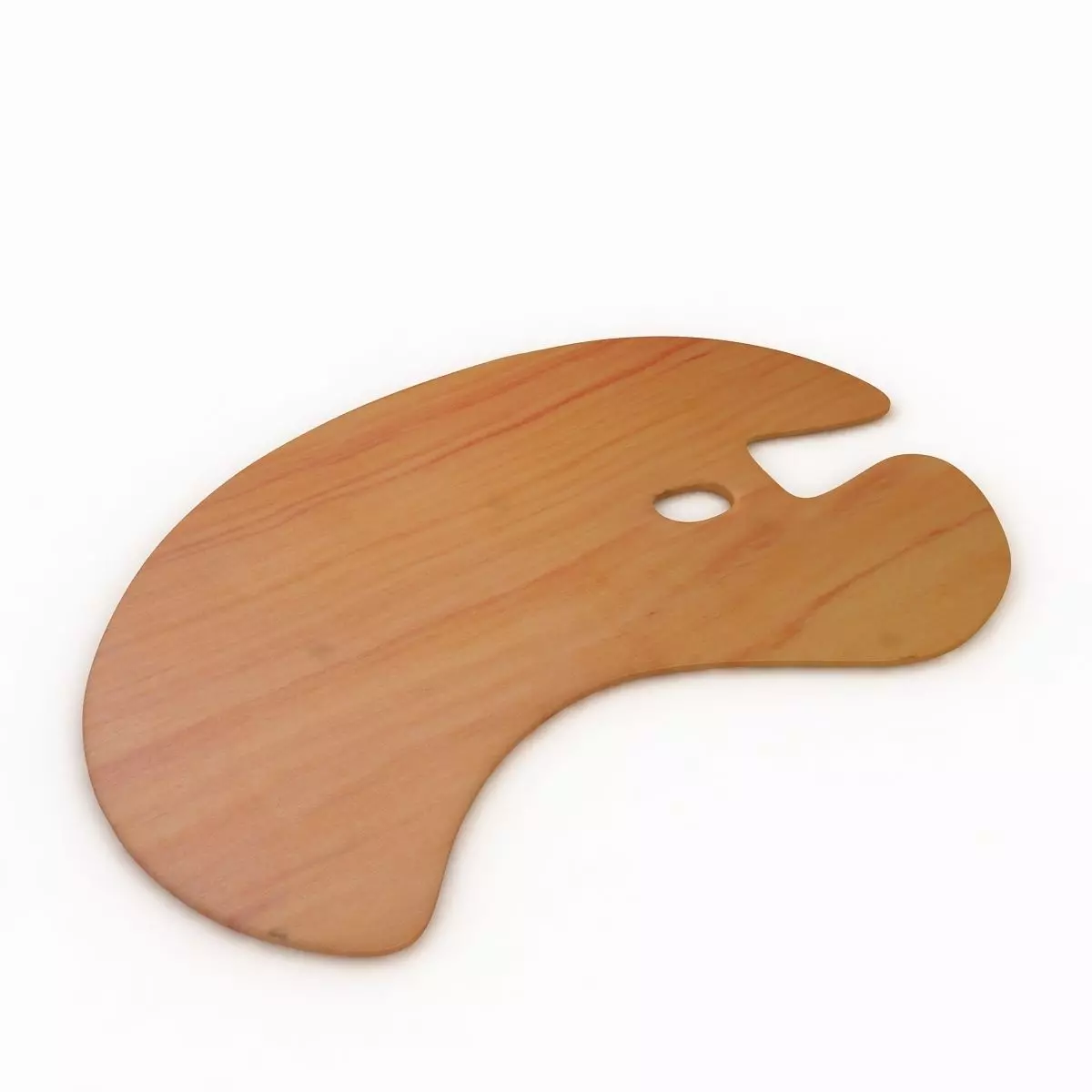 Wooden Artist Palette 3D model