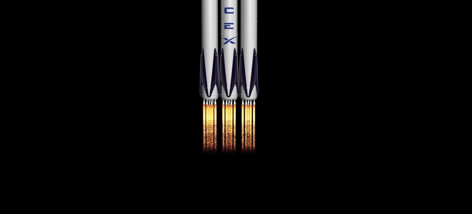 Falcon Heavy Animated 3D model_11