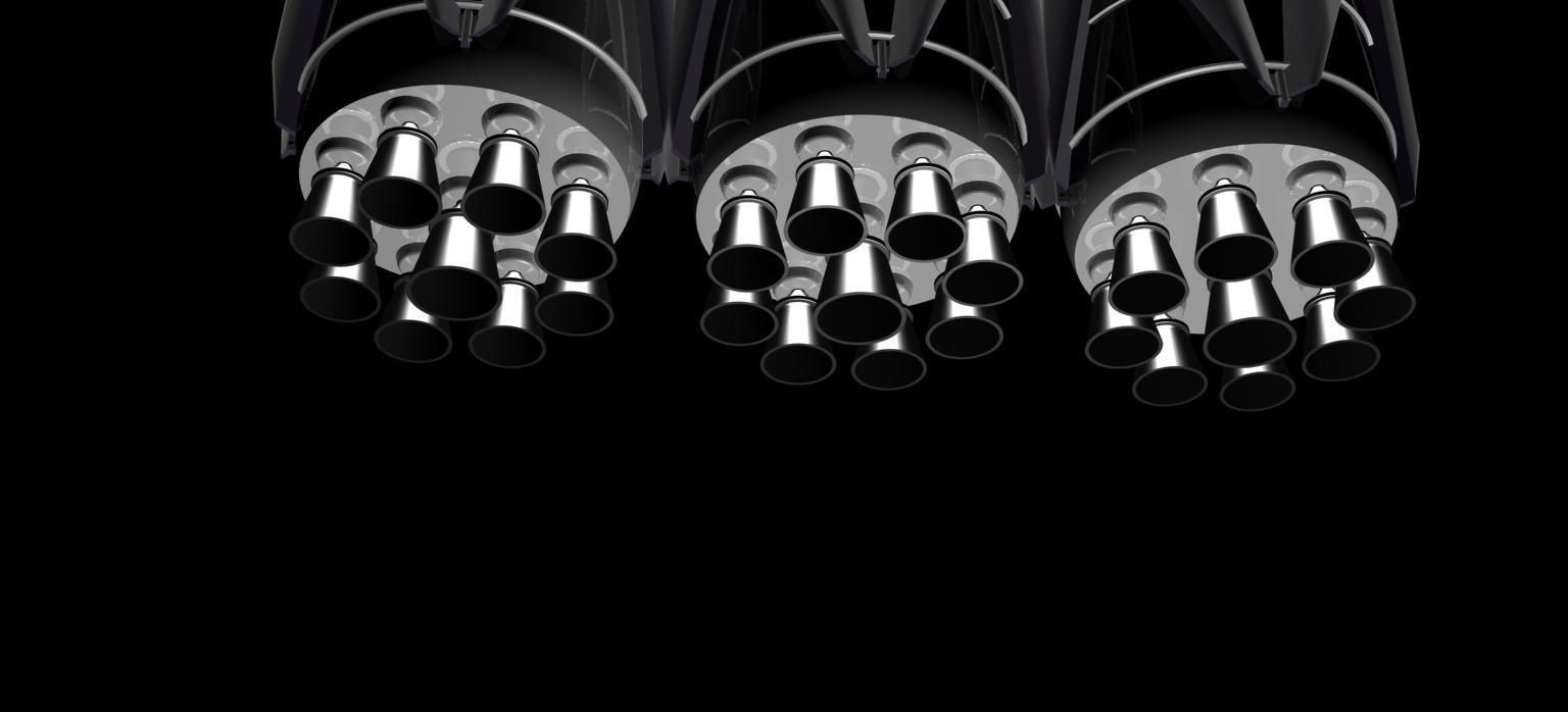 Falcon Heavy Animated 3D model_18