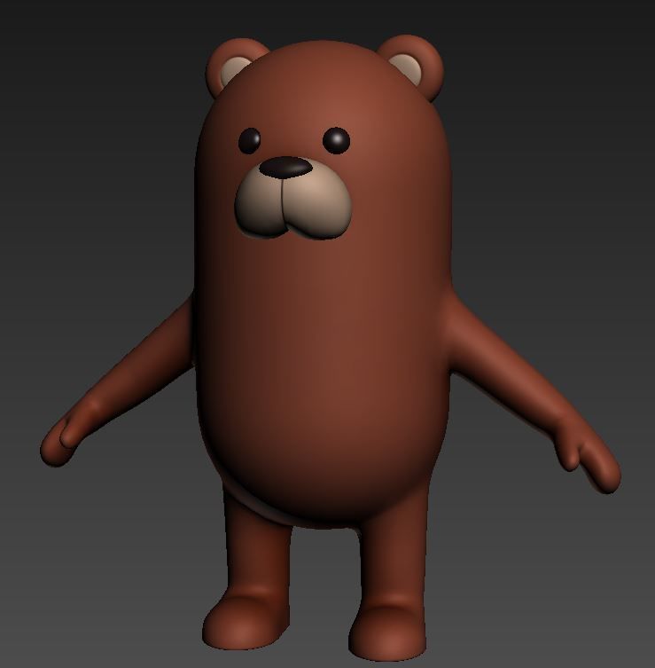 Bear Character 3D model_10