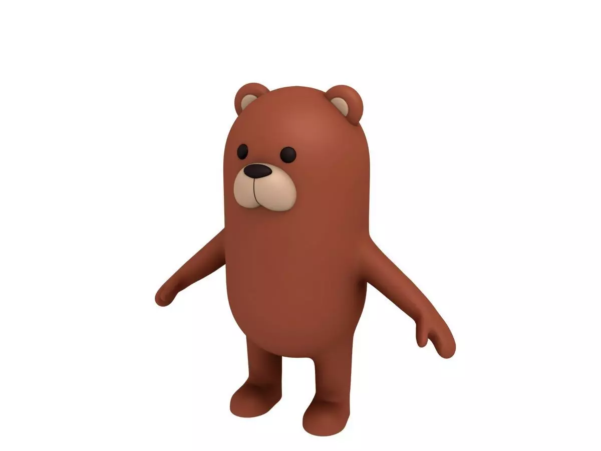 Bear Character 3D model_0