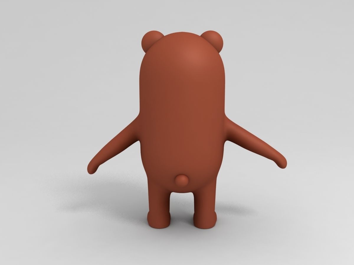 Bear Character 3D model_3