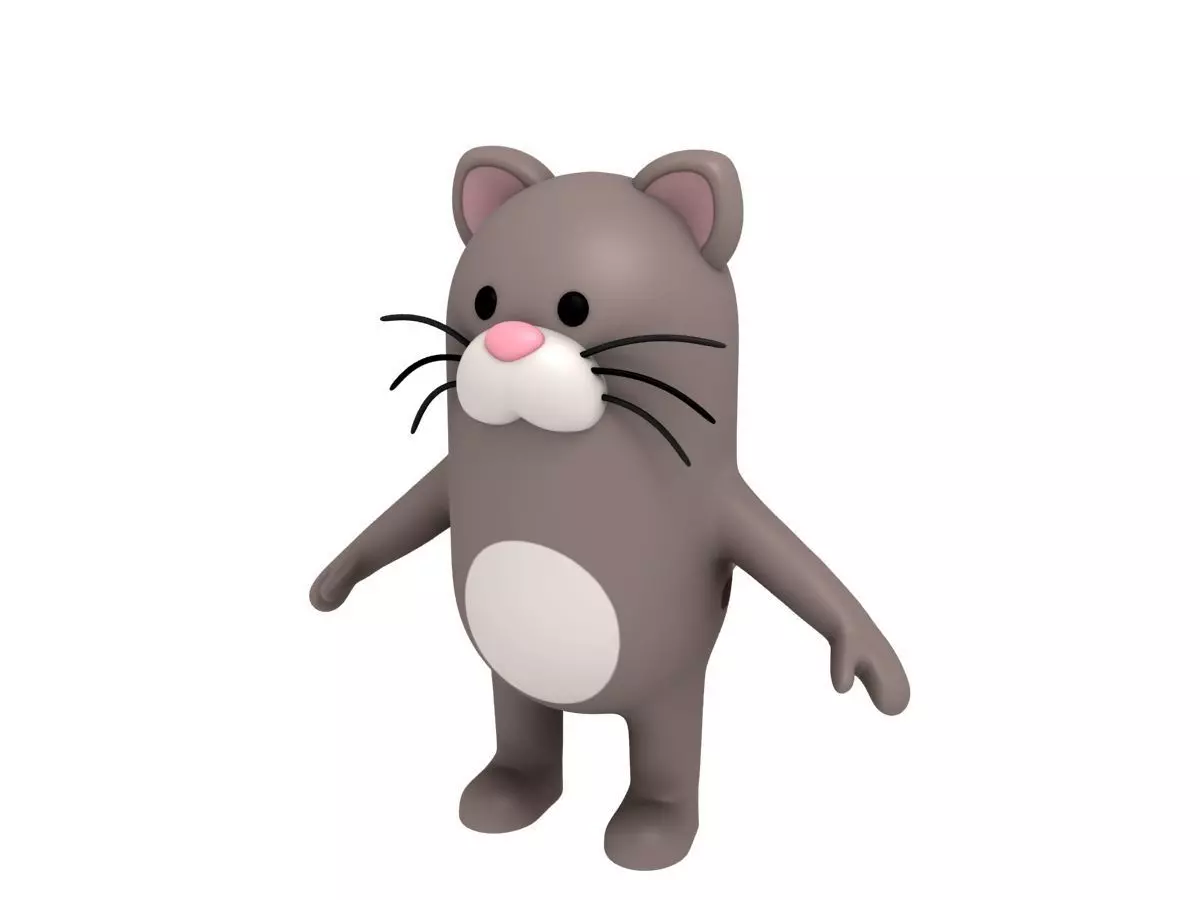 Cat Character 3D model_0