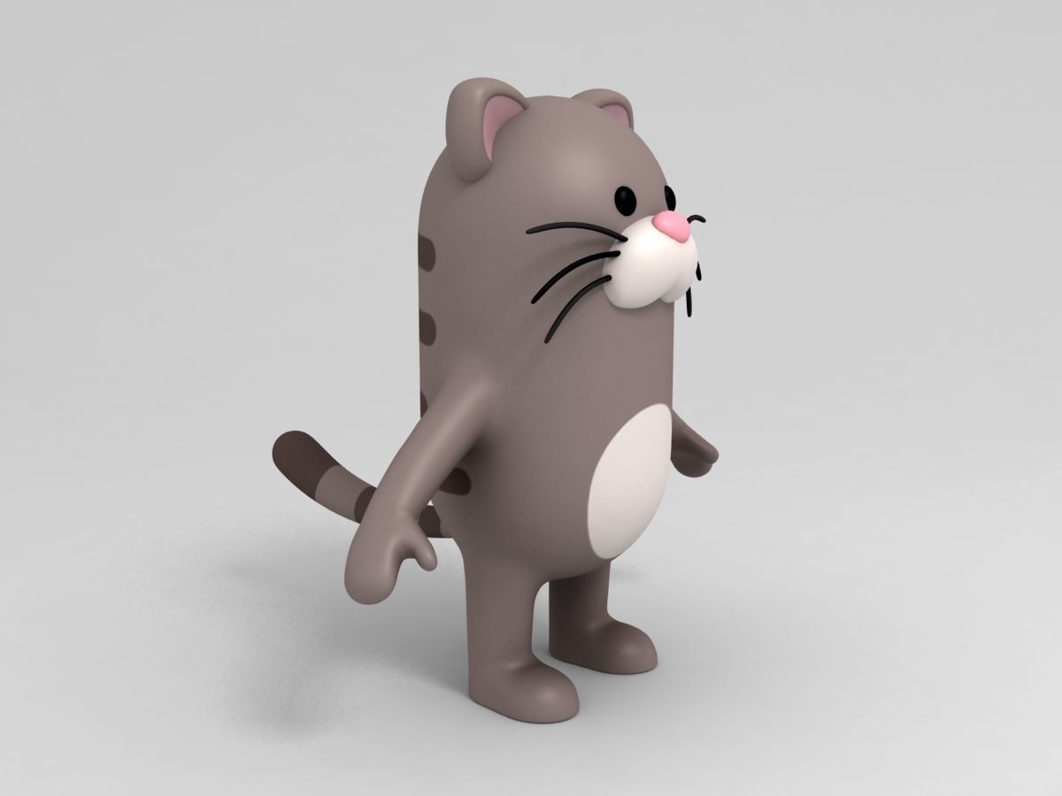 Cat Character 3D model_4