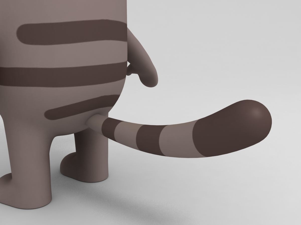 Cat Character 3D model_2