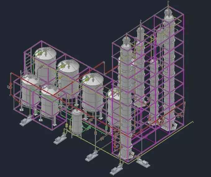Wine system Free 3D model_0