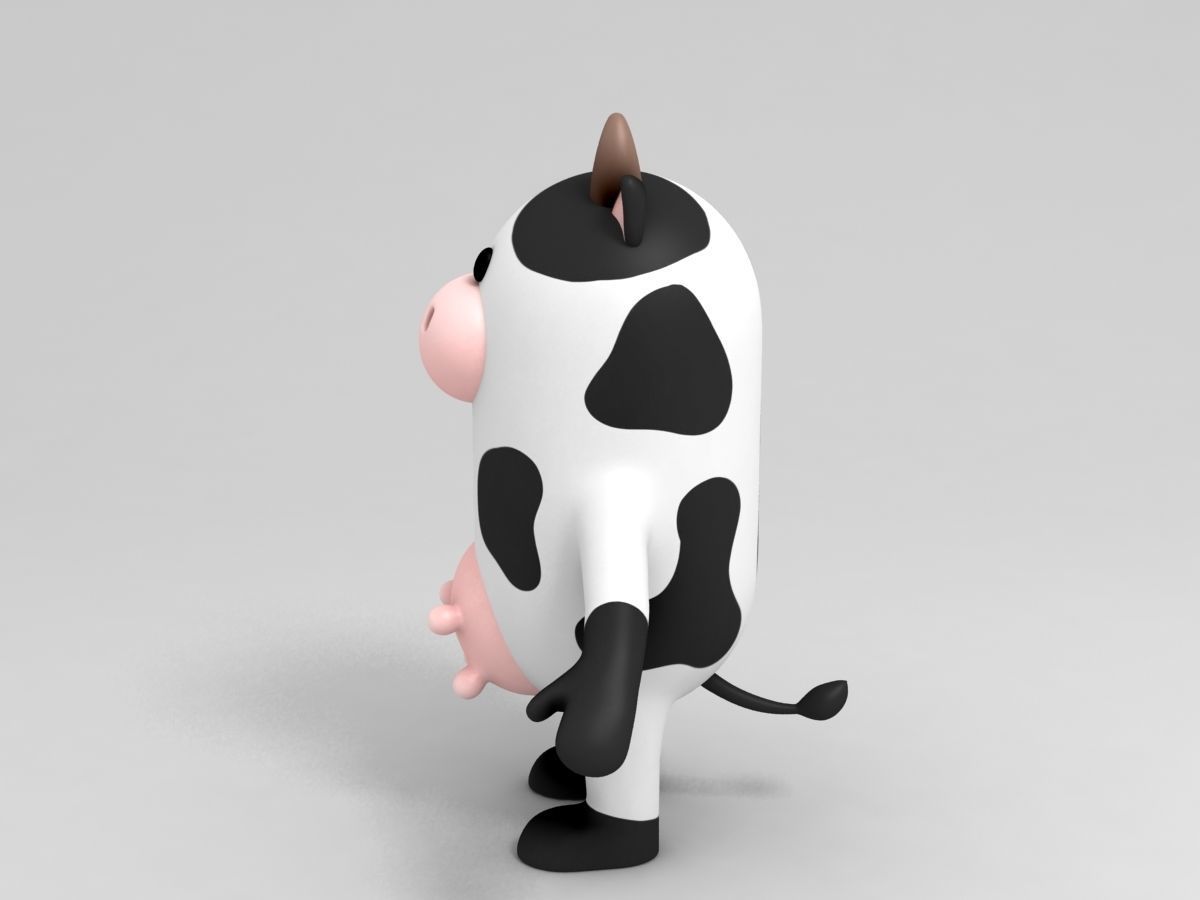 Cow Character 3D model_3
