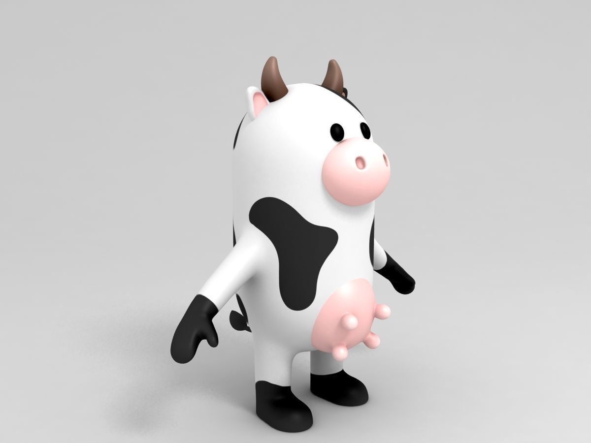 Cow Character 3D model_2