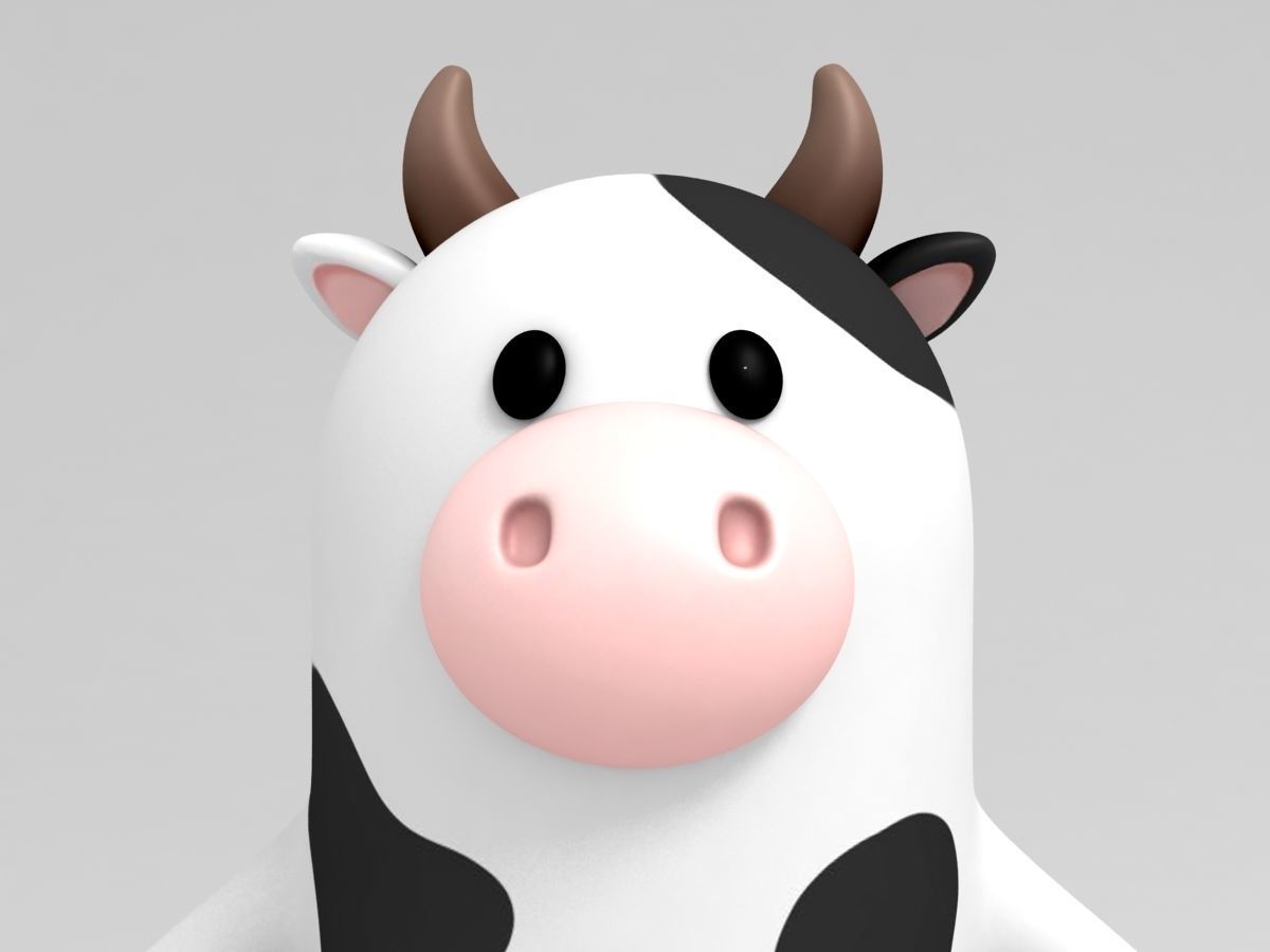 Cow Character 3D model_6