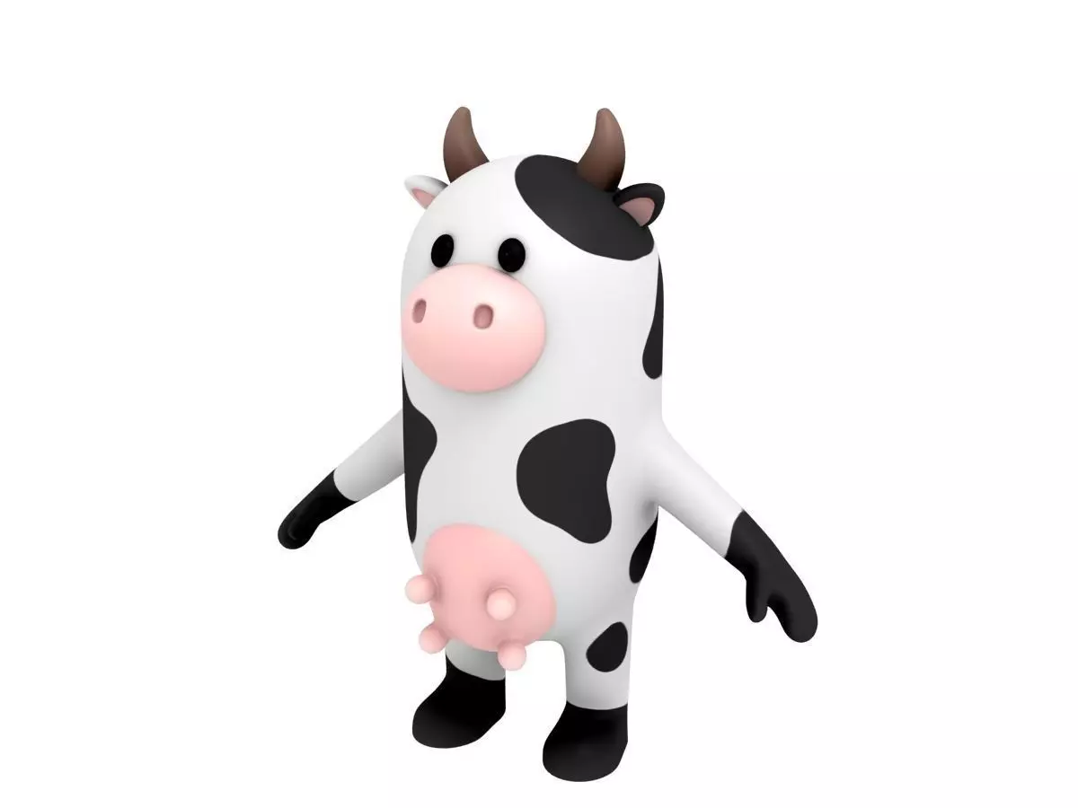 Cow Character 3D model_0