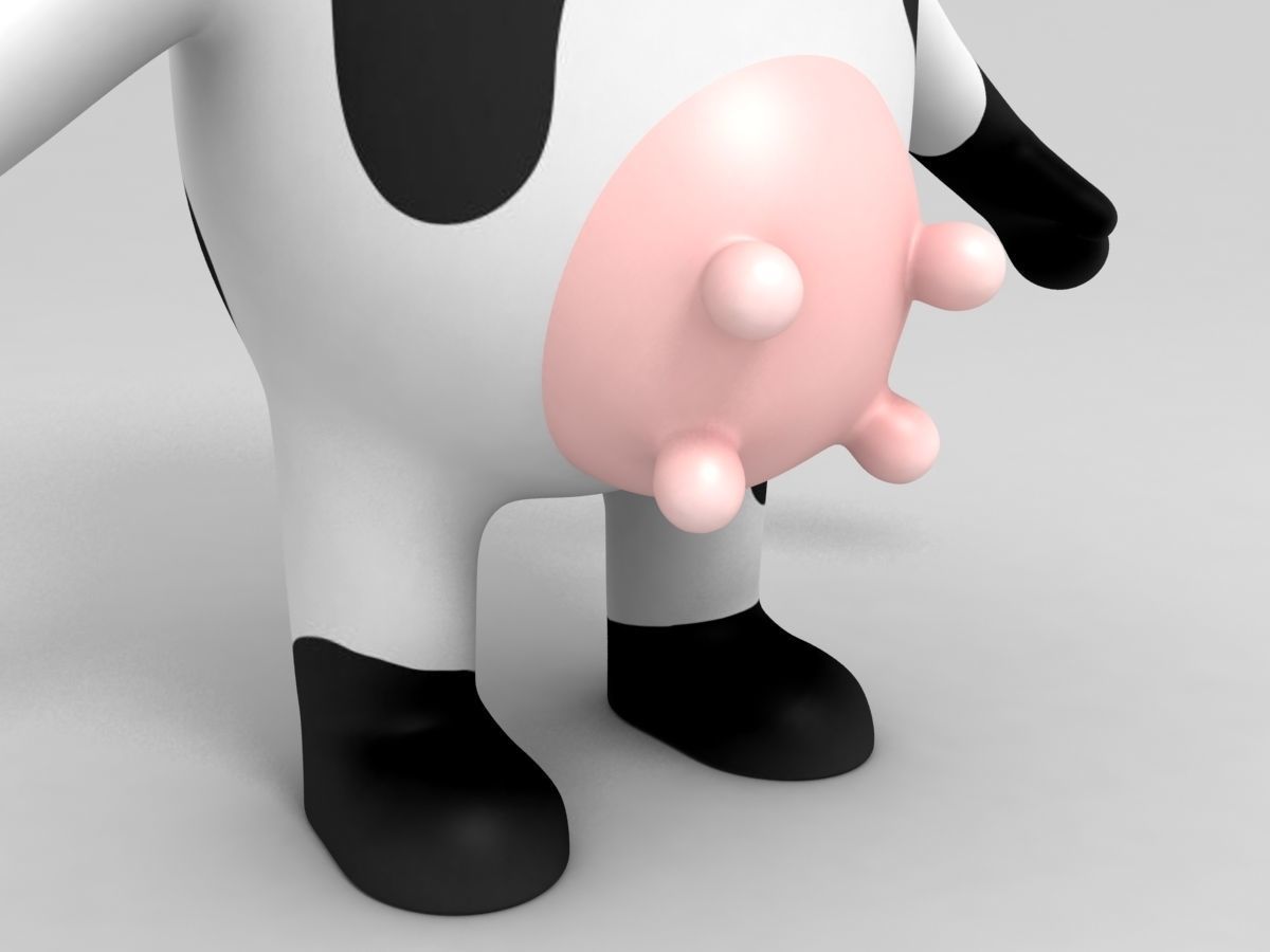 Cow Character 3D model_8