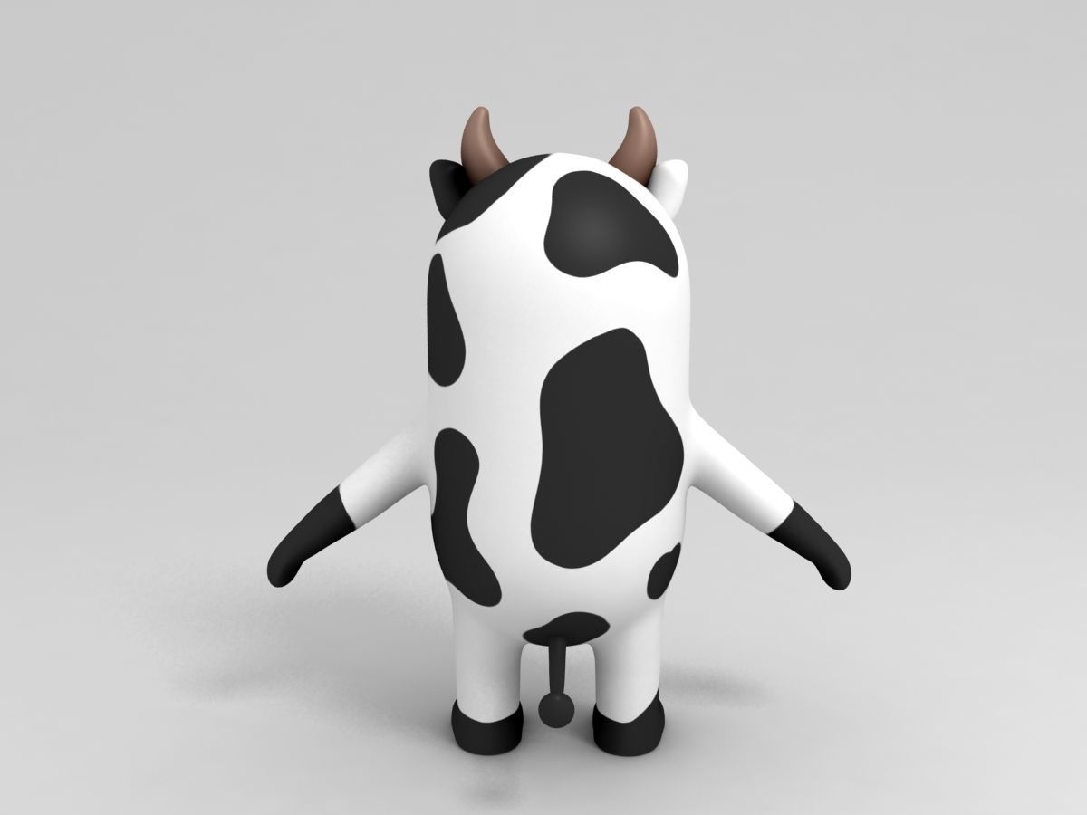 Cow Character 3D model_4