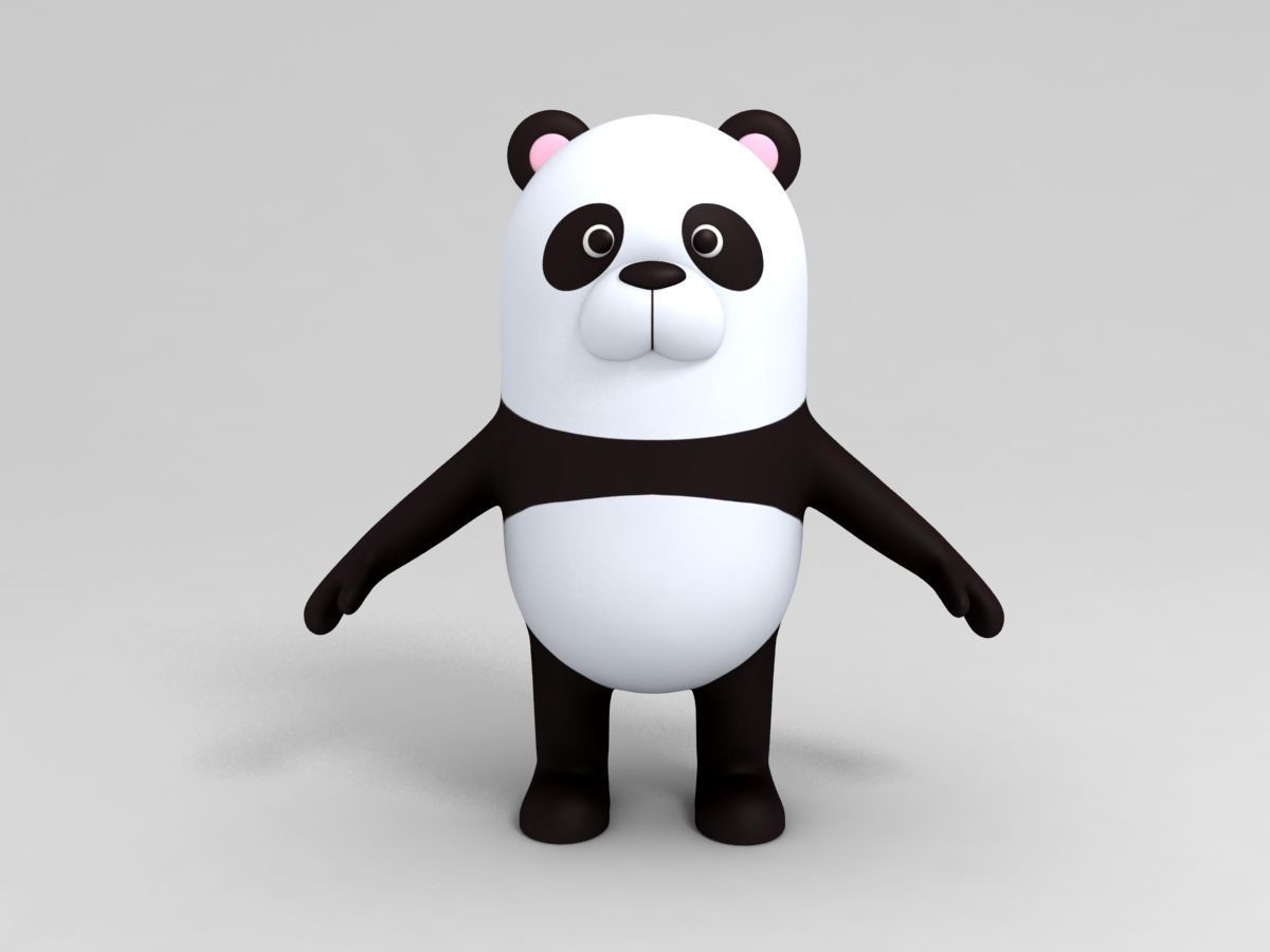 Panda Character 3D model_1