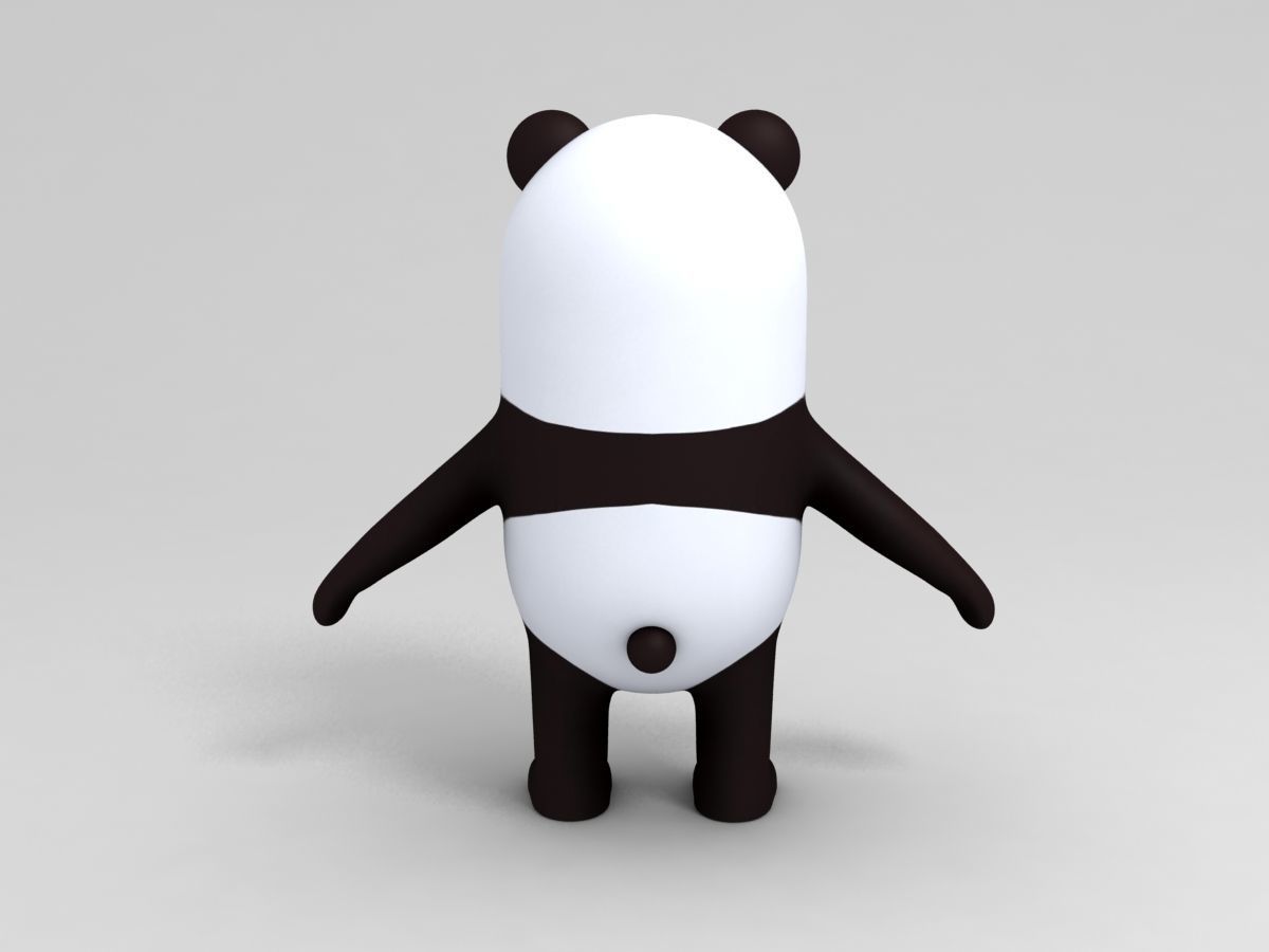 Panda Character 3D model_5