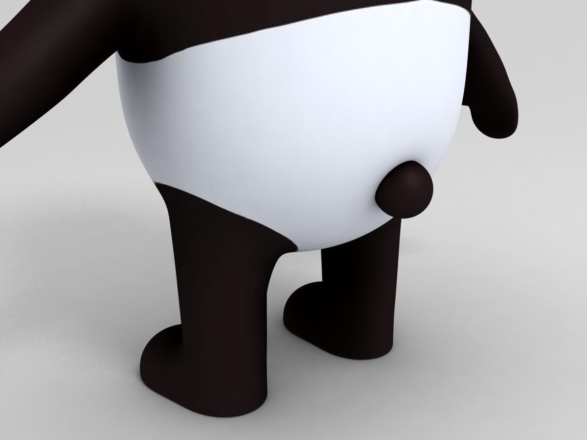 Panda Character 3D model_3