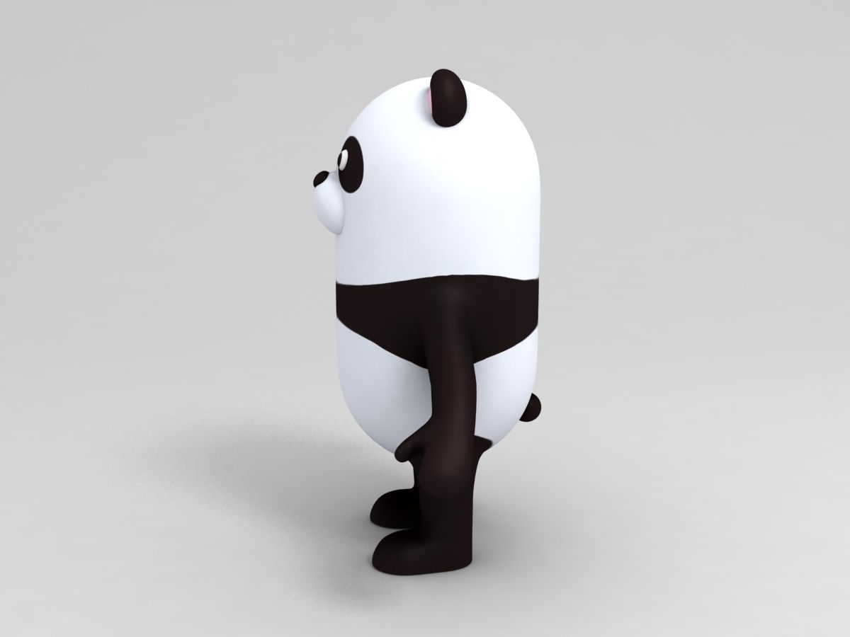 Panda Character 3D model_6