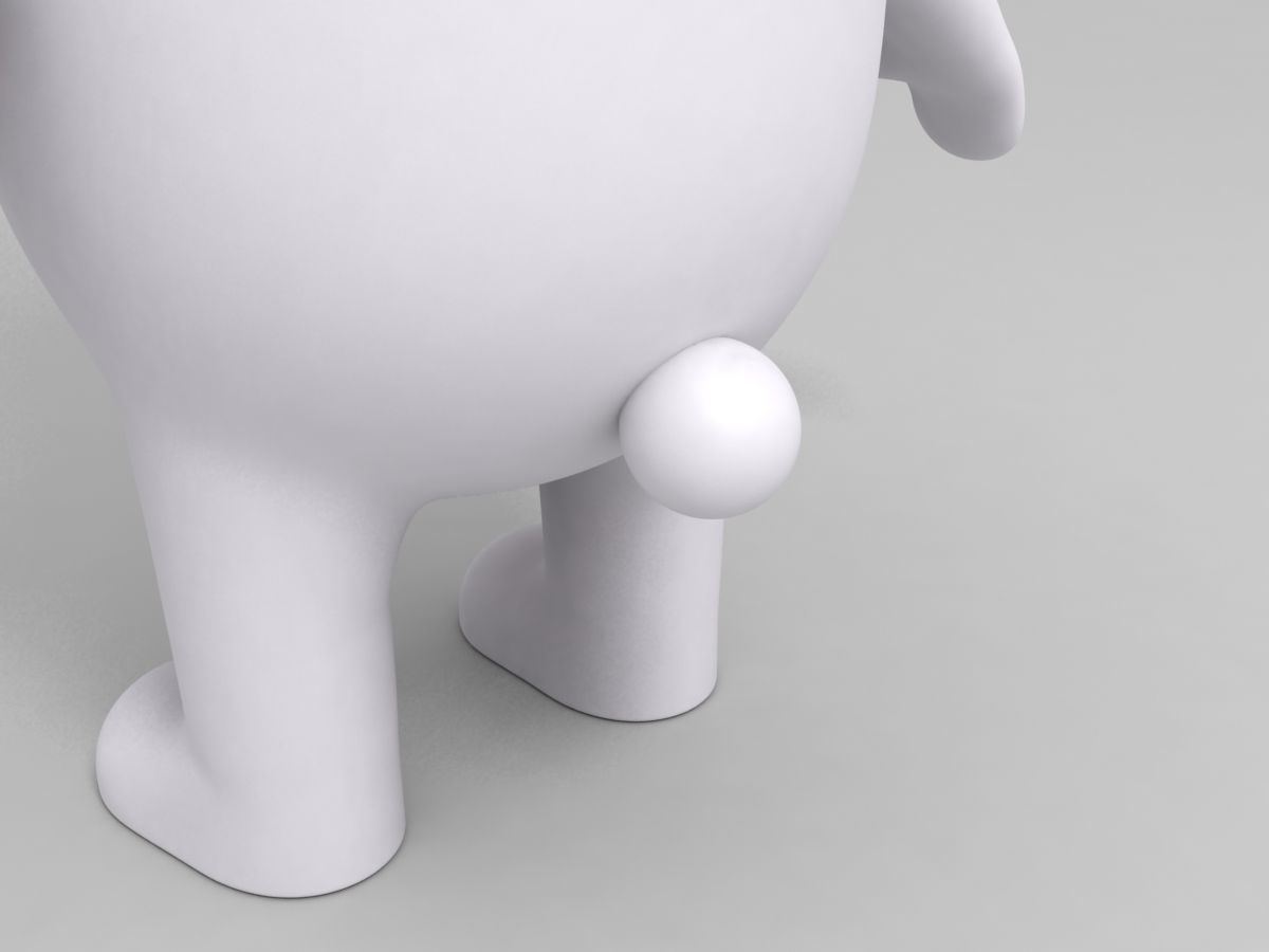 Rabbit Character  3D model_4
