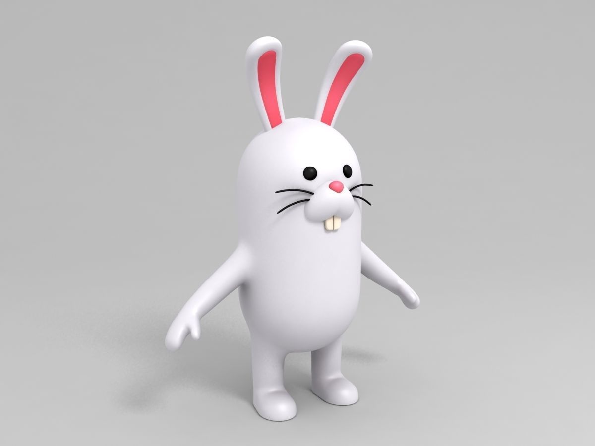 Rabbit Character  3D model_2